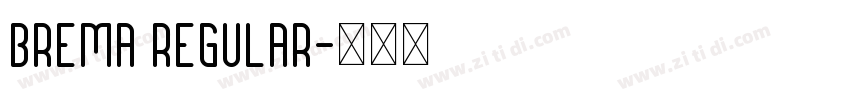 Brema Regular字体转换